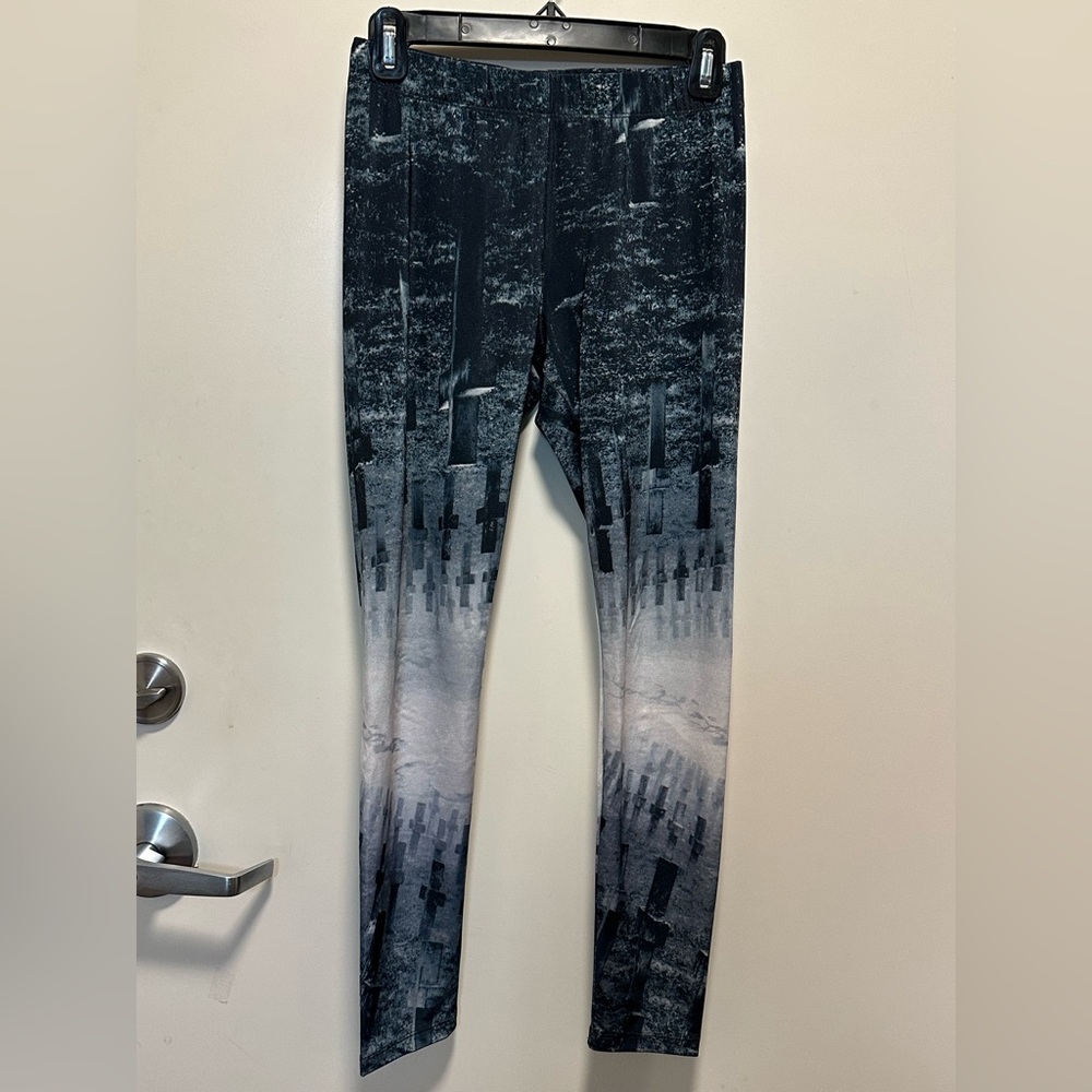 WIDOW by Lip Service Cemetery Print Leggings